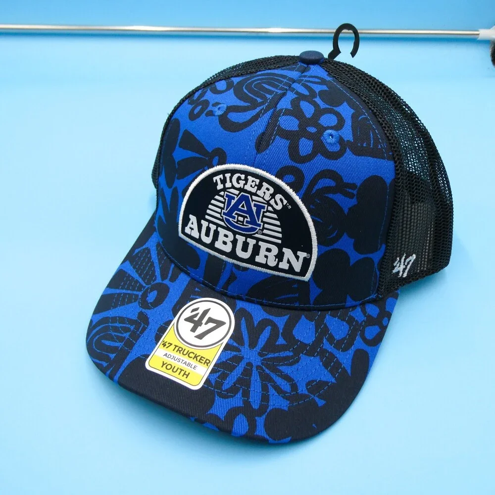 '47 Brand Auburn Tigers Youth Hat‎ Boys Blue Snapback Trucker Mesh College New